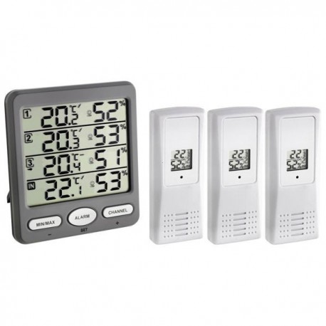 Termohigrómetro Wireless com Alarme 30.3054.10