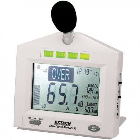 Sonómetro com nível de alarme programáveis Extech SL130G