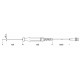Sonda de temperatura PT1000 Greisinger GTF175-BNC