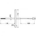Corkscrew temperature probe Senseca GGF 200