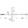 Corkscrew temperature probe Senseca GGF 200