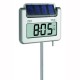 Termómetro digital de jardim com retro-iluminação e energia fotovoltaica com relógio controlado por rádio TFA 30.2030.54