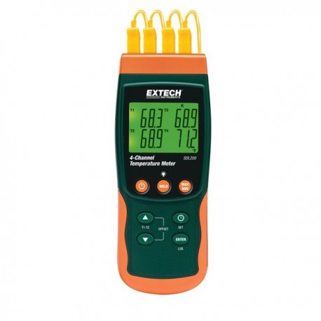 4-Channel Datalogging Thermometer Extech SDL200