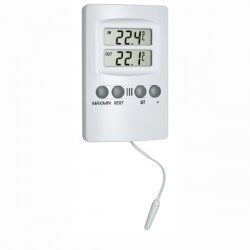 Termómetro digital com alarme e funções máx/min para refrigeração e congelação TFA 30.1024