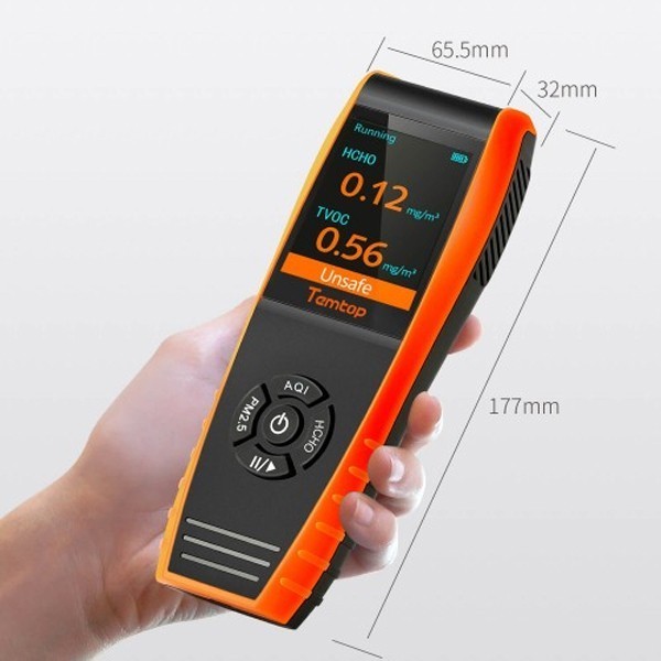 LKC1000S Professional Formaldehyde Air Quality Monitor Meter PM2.5//PM10//HCHO//ayant