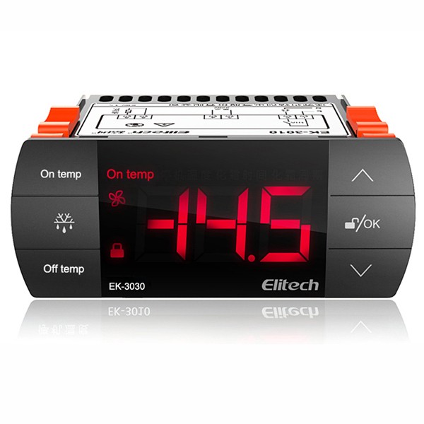 Elitech EK-3030E 110V Temperature Controller Thermostat Control System US CA Elitech EK-3030E 110V Temperature Controller Thermostat Control System US CA