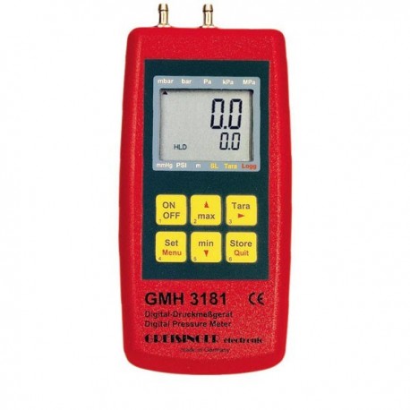 Digital Manometer measuring -1.00 to +25.00 mbar Greisinger GMH 3181-01