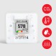 Medidor Qualidade do Ar CO2, Temperatura, Humidade e a Pressão Atmosférica Aranet4 Home