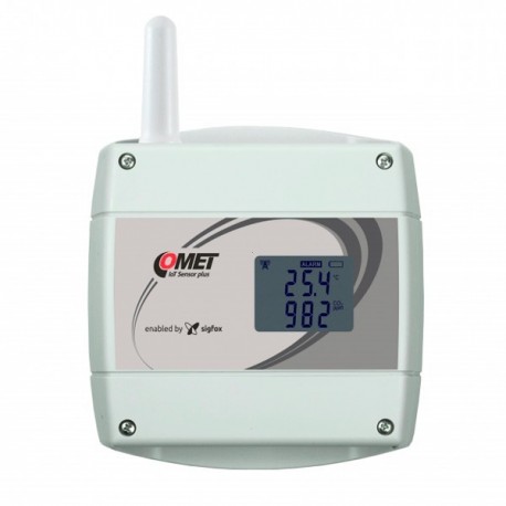Wireless IoT Temperature and CO2 Meter, developed for Sigfox network Comet W8810