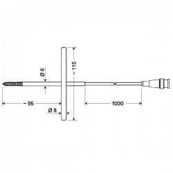 Sonda de Penetração Tipo Saca Rolhas Greisinger GGF 175 BNC