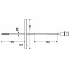 Corkscrew temperature probe Senseca GGF 175