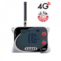 Wireless IoT temperature and humidity datalogger with 4G modem and SIM Card Comet U3120Gsim