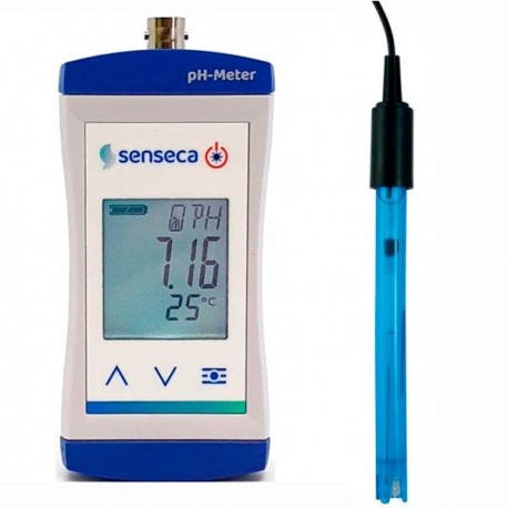 Medidor de pH de elevada precisão com eléctrodo incluído Senseca ECO510-114