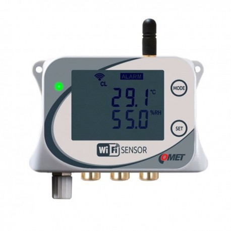 Sensor WiFi de Temperatura e Humidade Relativa para 4 Sondas Externas W3745 Comet System