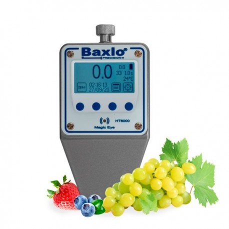 Medidor Digital de Dureza para Frutas – Escala F0 (Mirtilos, Uvas e Morangos)