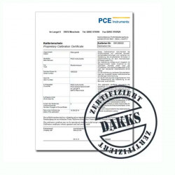 ENAC calibration certificate for sound meters