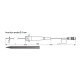 Sonda de Inserção Pt100 de Alta Precisão AX 111-I3-B-150-L01-P-M12