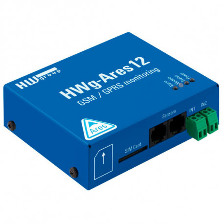 Industrial Remote Monitoring via GSM/GPRS with Alarms | HWg-Ares 12