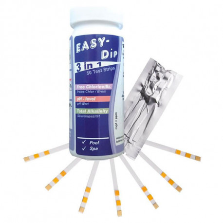 Water Test Strips (pH, Free Chlorine, Bromine & Total Alkalinity) TSL100