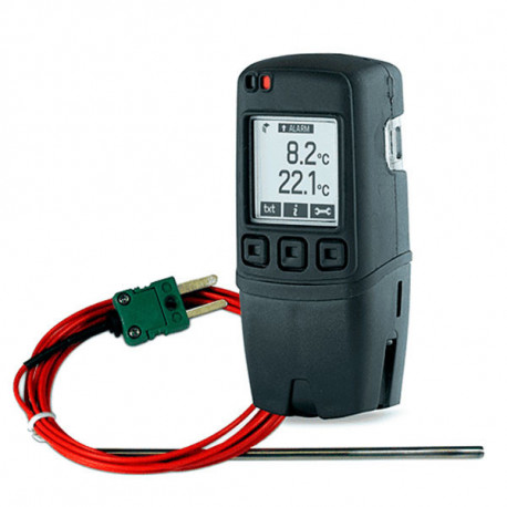 Dual Channel Thermocouple USB Temperature Data Logger EL-GFX-DTC