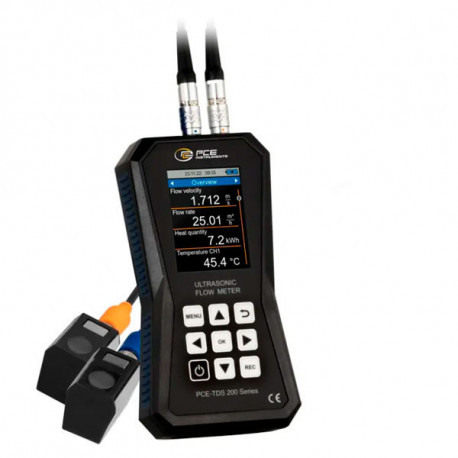 Ultrasonic Flow Meter with 32 GB Memory PCE-TDS 200 S