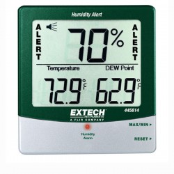 Hygro-Thermometer Humidity Alert with Dew Point Extech 445814