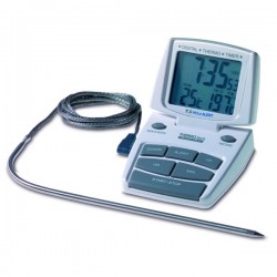 Digital oven thermometer and timer with clock TFA 14.1500