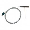 Oven temperature T- bar handle probe in stainless stell type K TME KP12